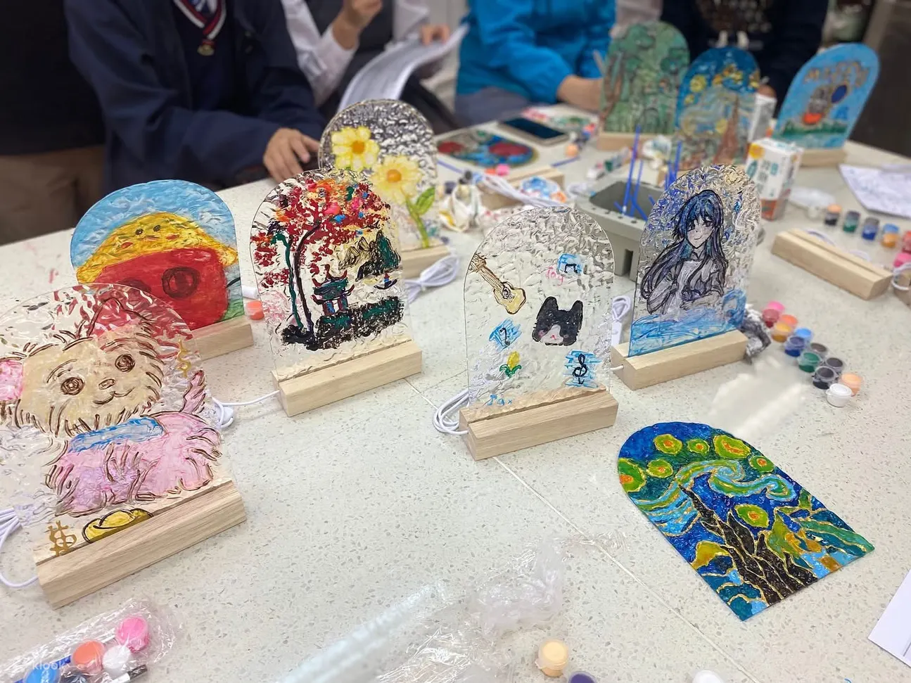 JUST BE 艺术玻璃彩画发光小夜灯【即送小流体熊工作坊】｜香港马湾艺术村